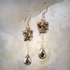 NEW Pyrite Dangle Earrings